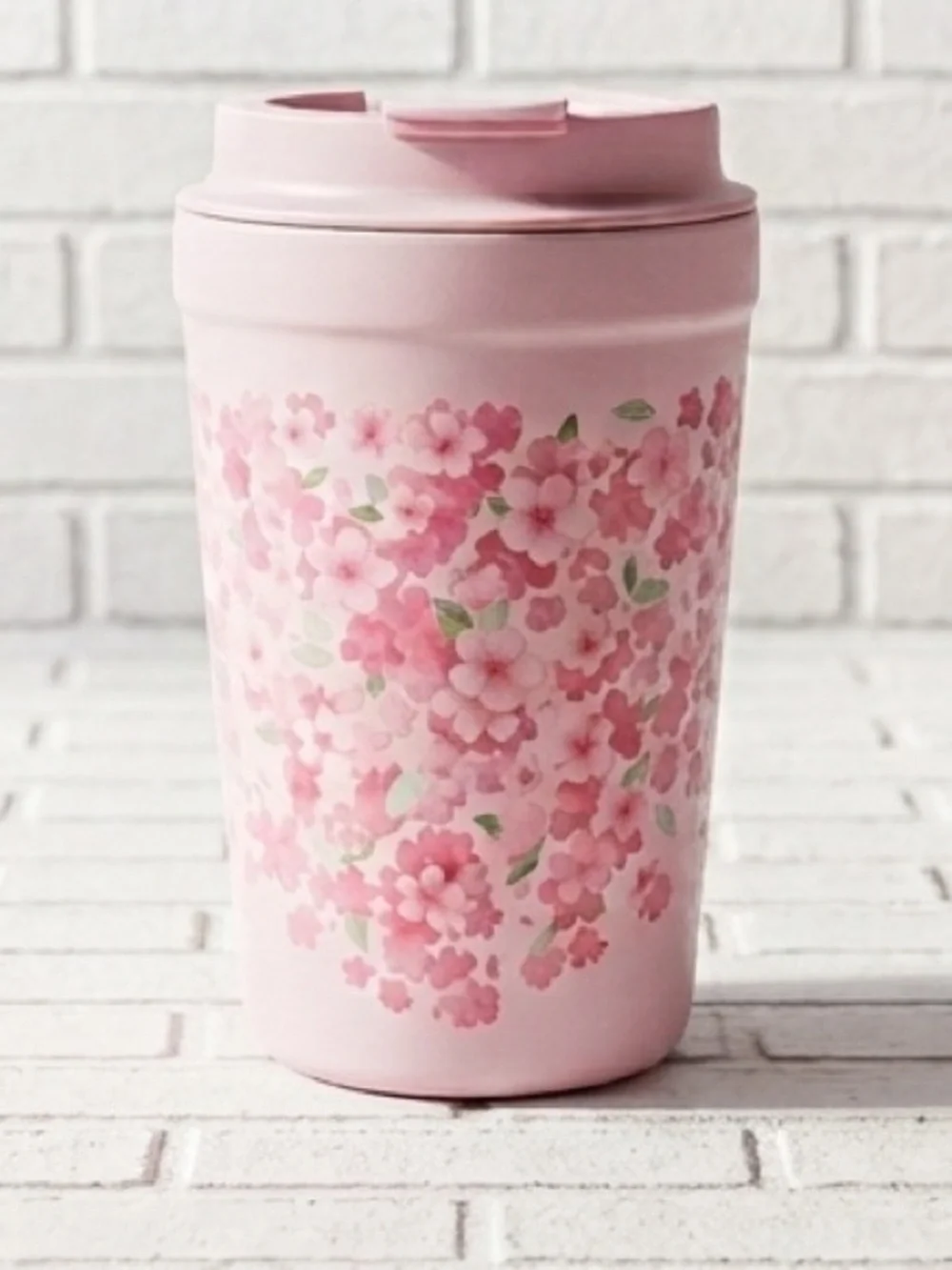 Starbucks 2026 Spring Sakura Cherry Blossom Pink Stainless Steel Tumbler 12oz